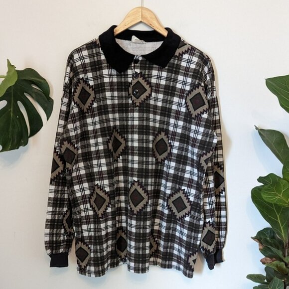 Big Boss | Vintage | Aztec Polo - Picture 1 of 9